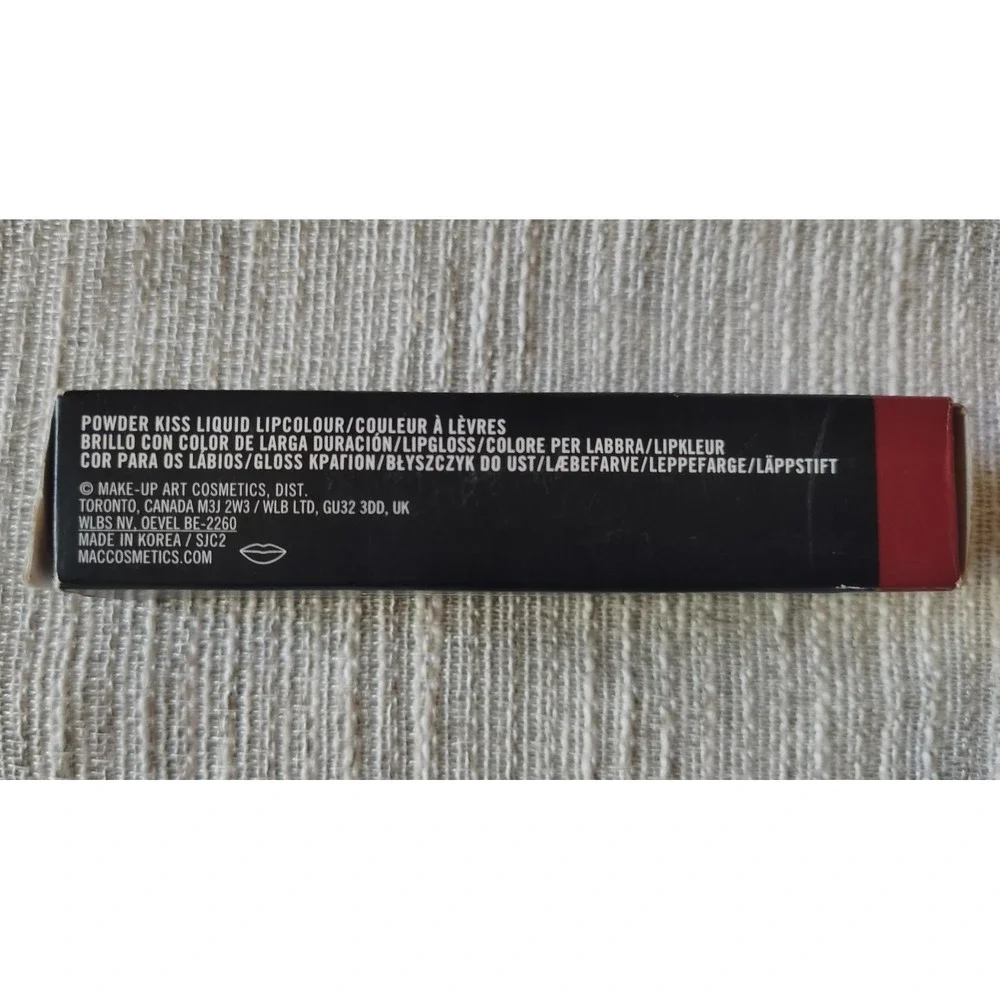 MAC Powder Kiss Liquid Lipcolour 977 Fashion Emergency Matte Lipstick 5ml NIB
